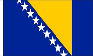 Bosnia and Herzegovina Hand Waving Flags